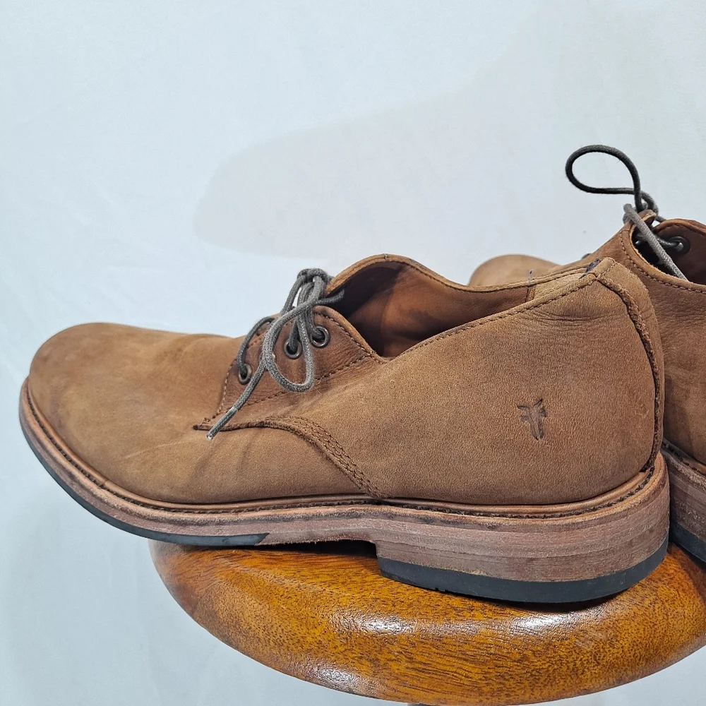 Frye Brown Leather Derby Shoes